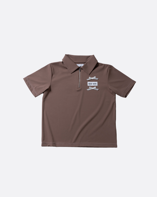 カカオブラウンポロシャツ