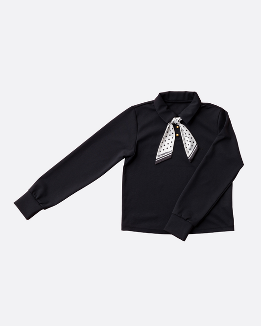 リボン付きUV長袖カットソー