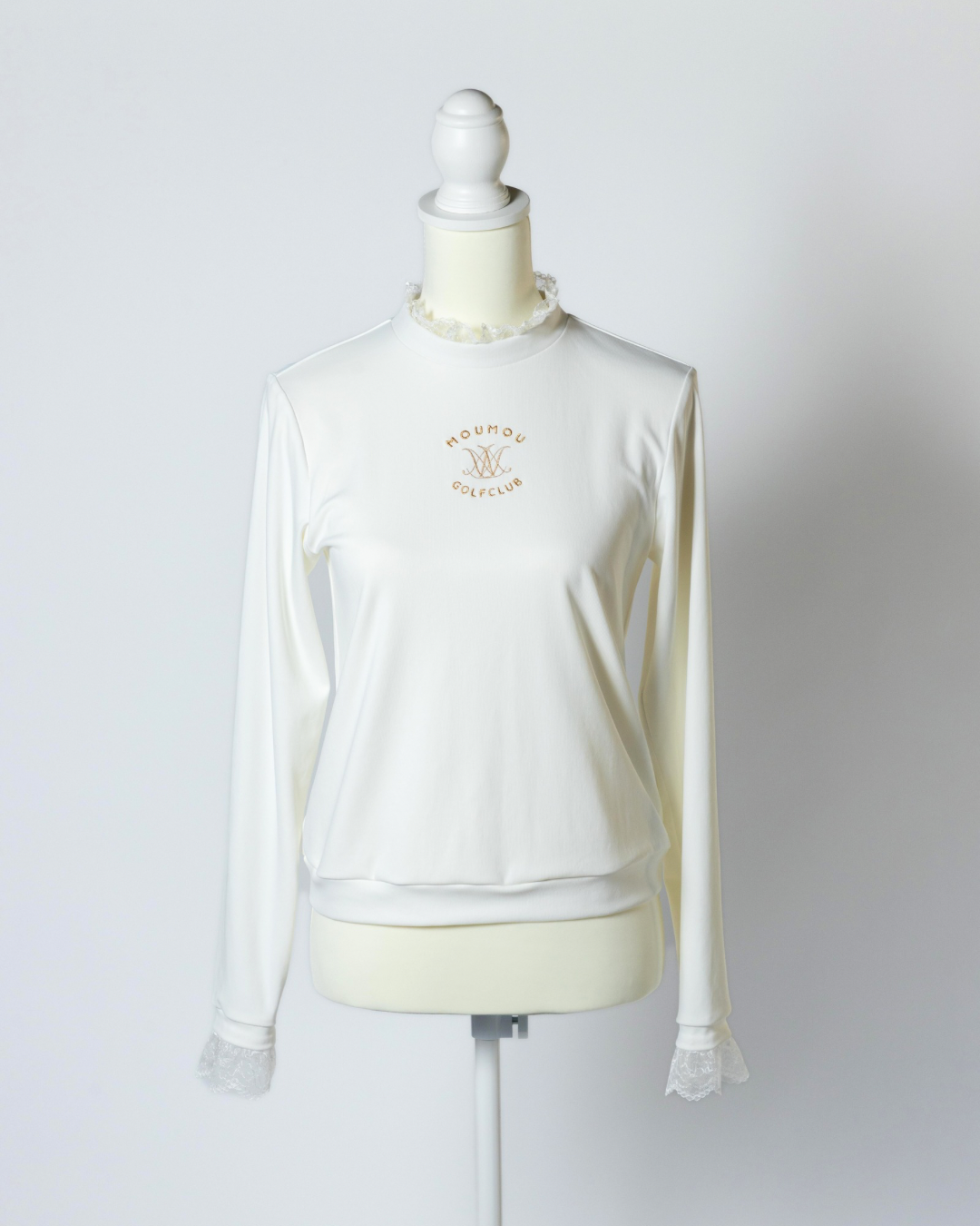 レースフリルUVモックネック