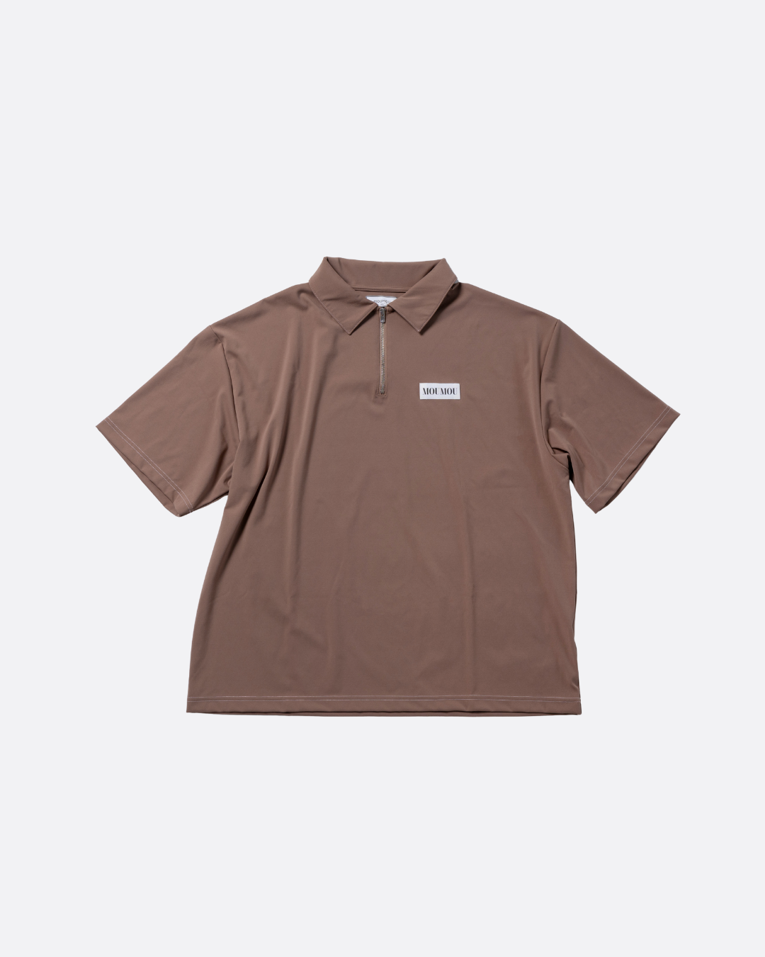 ハーフジップポロシャツ