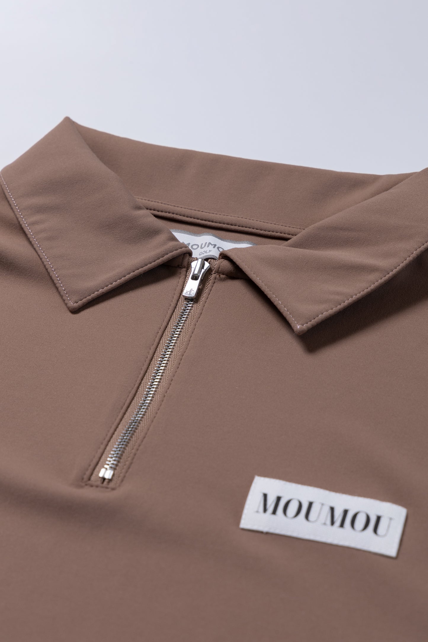 ハーフジップポロシャツ