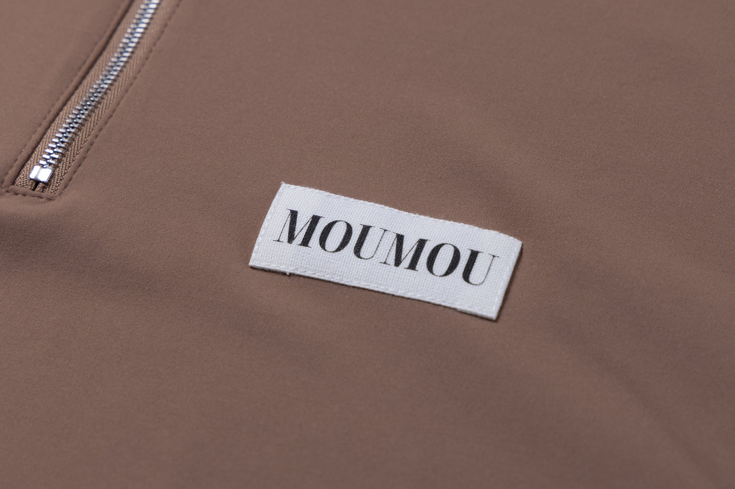 ハーフジップポロシャツ