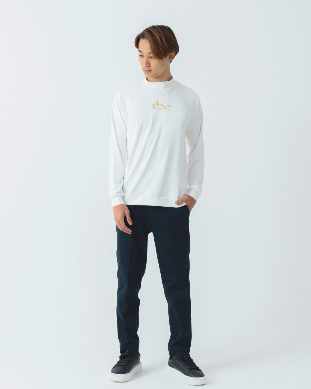 UV長袖モックネック