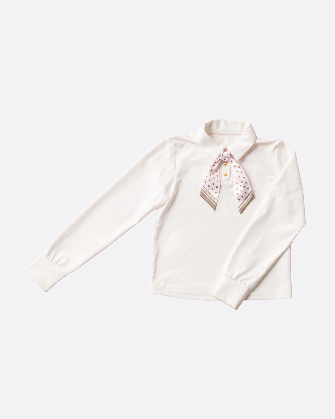 リボン付きUV長袖カットソー