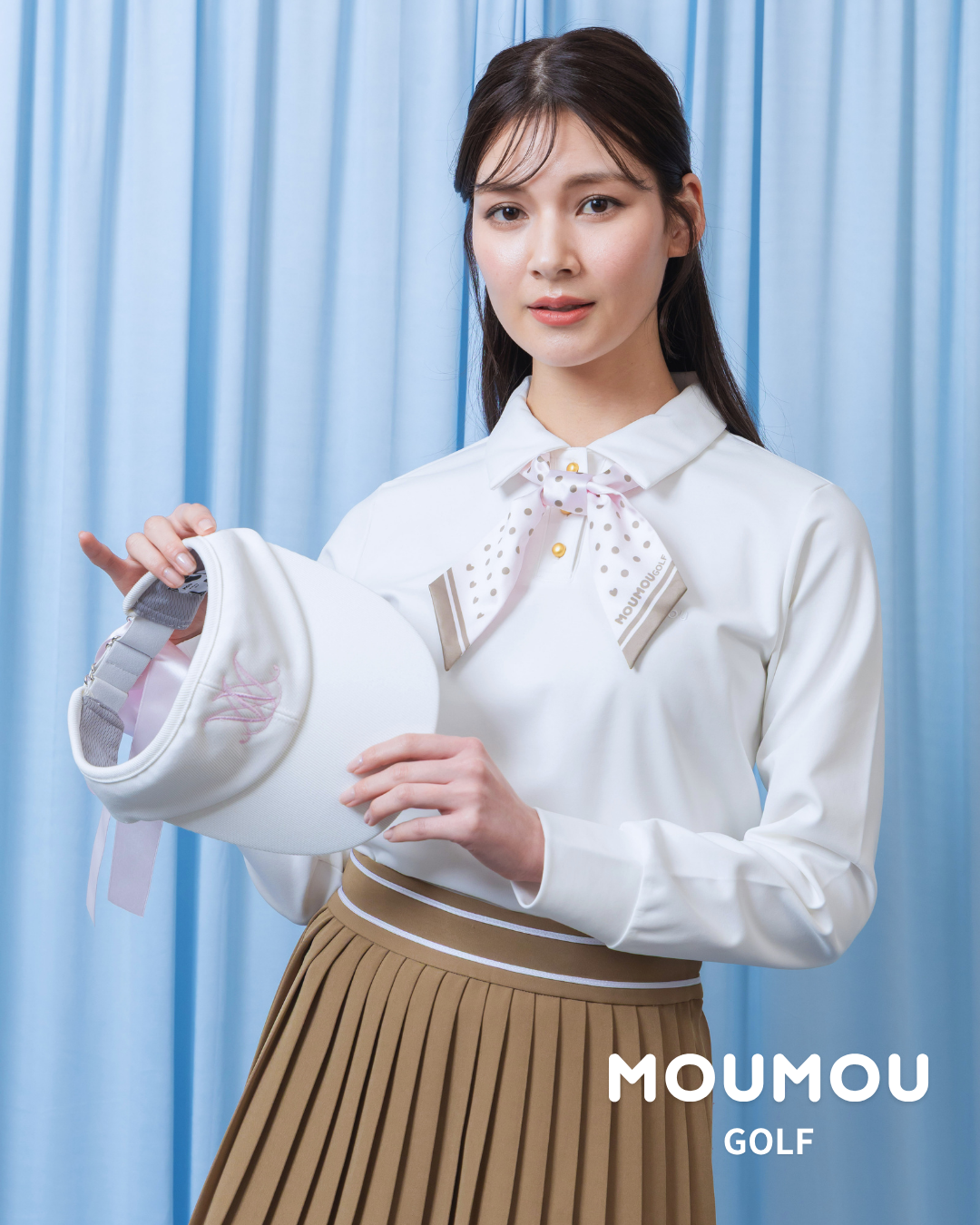 MOUMOUリボンサンバイザー